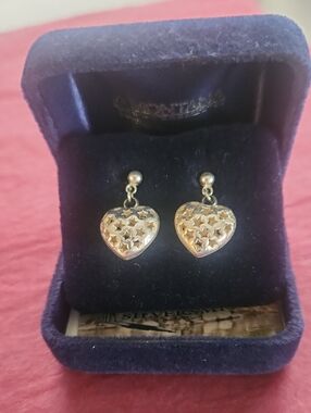 Montana Silversmiths Silver Heart Star Cut Dangle Earrings